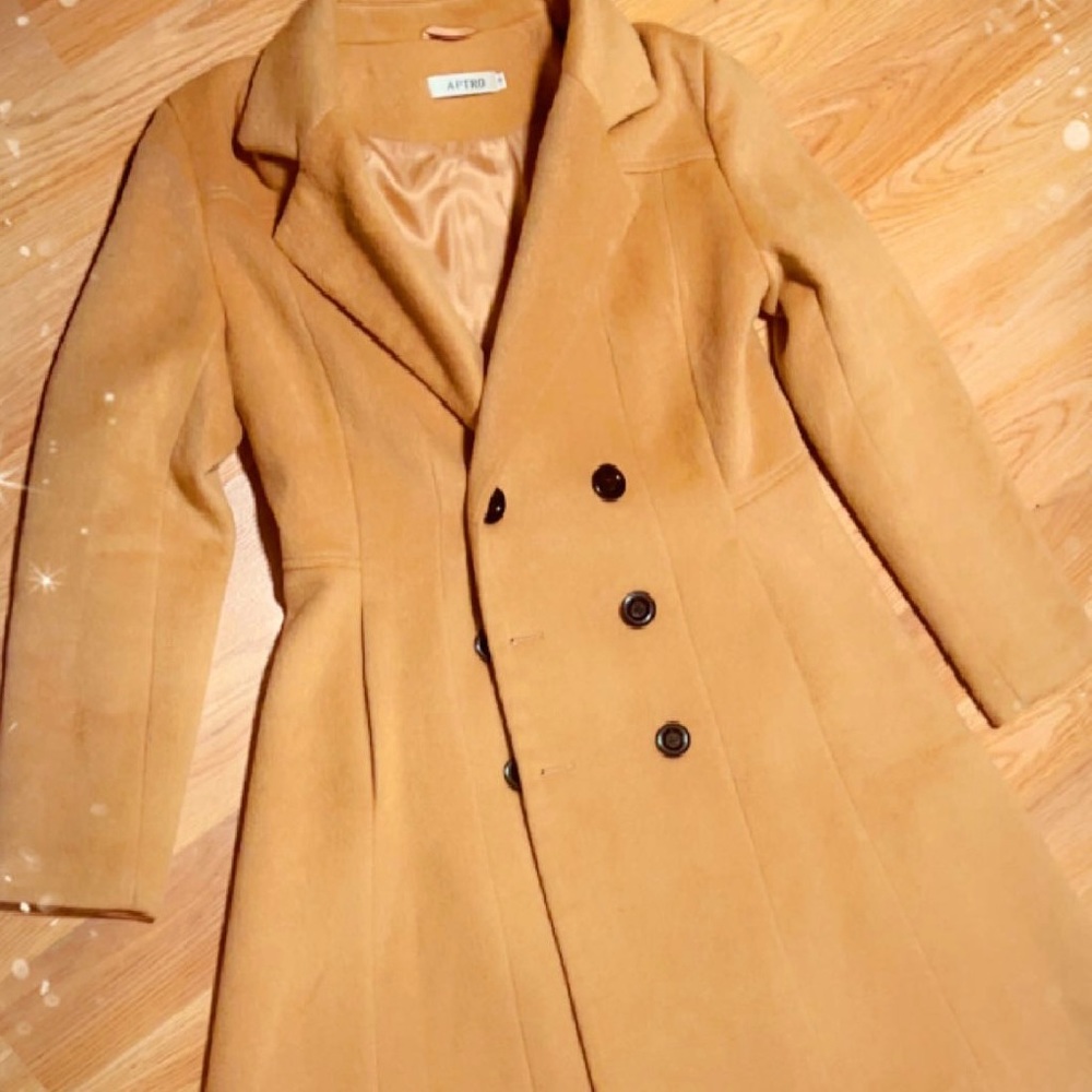 APTRO Women’s Luxurious Long Trench Wool Winter Windbreaker Full Cover Coat